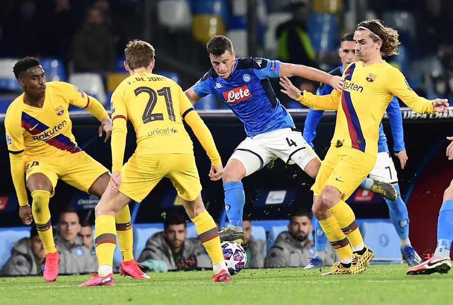 Champions: Barcelona igualó 1-1 ante Napoli en la ida de octavos de final en San Paolo